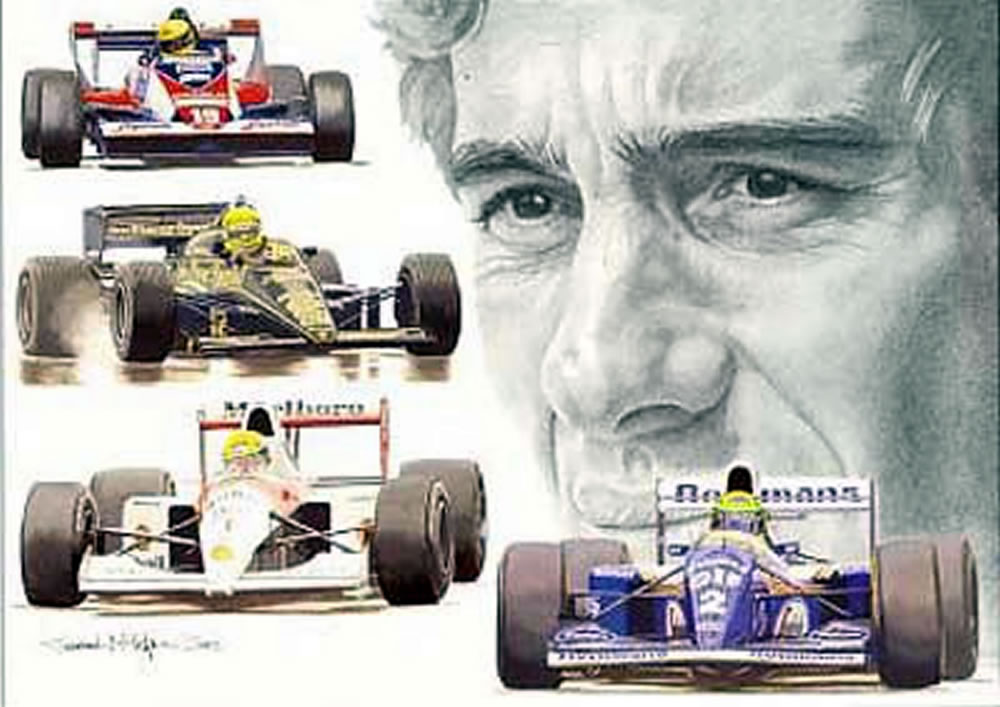 ayrton senna wallpaper. Ayrton Senna Autograph