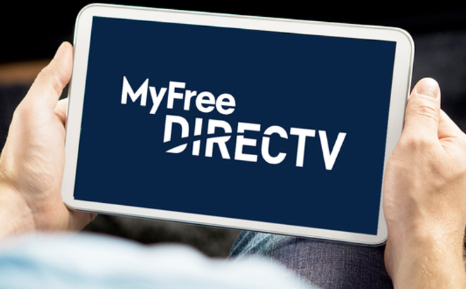 A Person Using MyFree DIRECTV Free Streaming Sservice