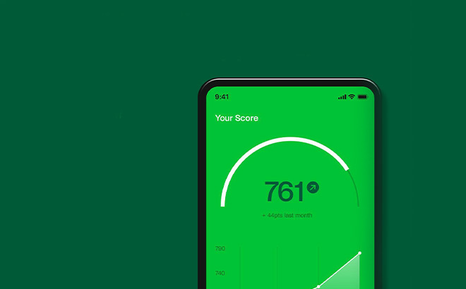 A Phone with Kikoff on the Background to Help Build Credit Score