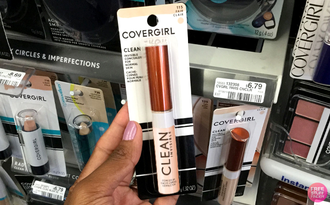 A Woman Holding Covergirl Clean Invisible Concealer