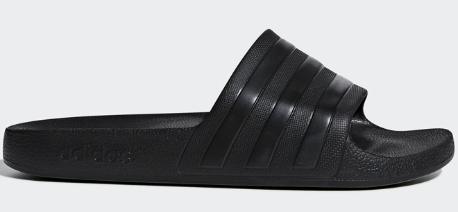Adidas Mens Adilette Aqua Slides Black