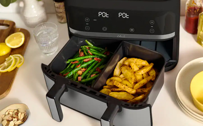 Bella PRO 4 Quart TriZone Touchscreen Air Fryer with Dual Flex Basket