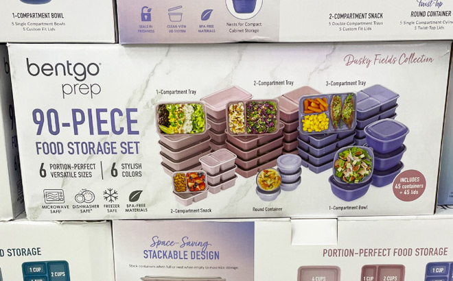 Bentgo 90 Piece Meal Prep Set Dusky Fields Collection