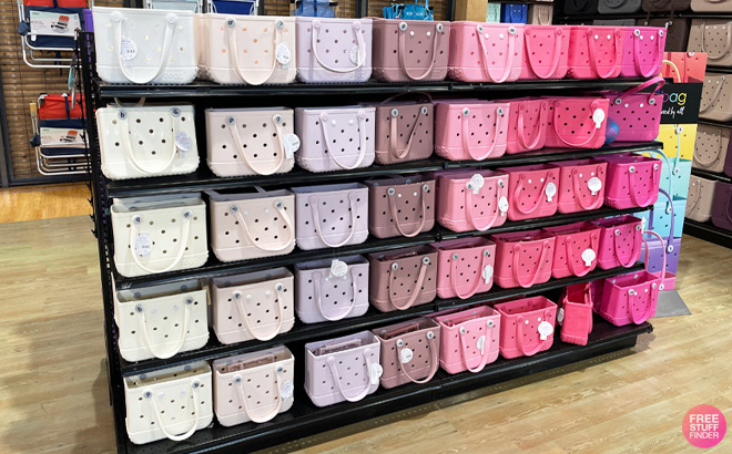 Bogg Bag Bitty Bogg Bags on a Shelf