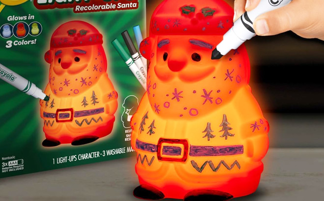 Crayola Light Up Santa Toy
