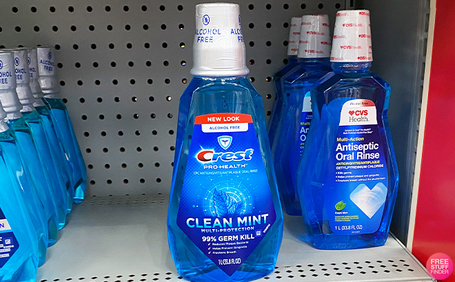 Crest Pro Health Mouthwash on the Shelf