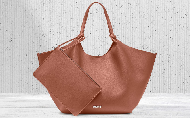DKNY Paula Commuter Extra Large Tote Handbag on the Table