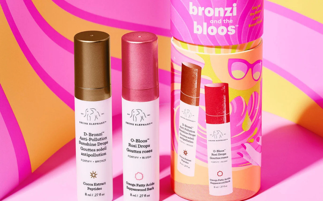 Drunk Elephant Bronzi and the Bloos Color Serum Duo Kit