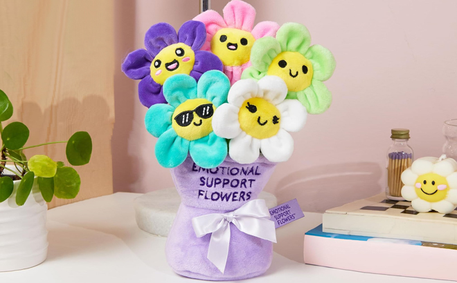 Emotional Support Flowers on a Table