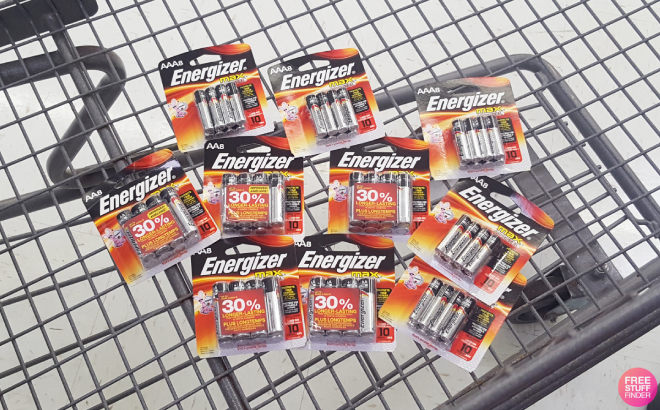 Energizer Batteries in Cart