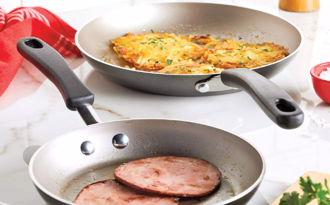 Farberware Cookstart Aluminum Nonstick 2 Pack Skillet Set