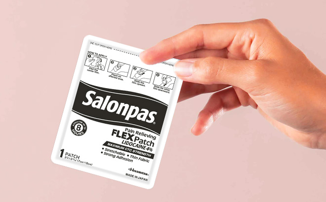 FREE Salonpas Lidocaine FLEX Patch Sample1