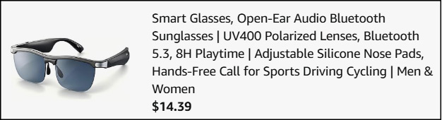 FTOCASE Smart Glasses Checkout FTOCASE Smart Glasses Checkout
