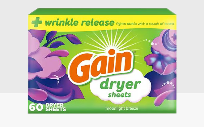 Gain Dryer Sheets Moonlight Breeze 60 ct