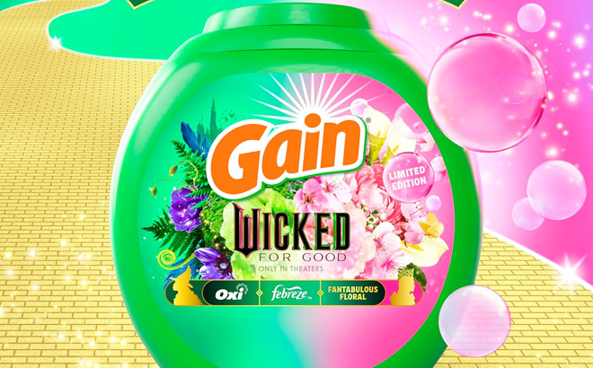 Gain Flings Wicked For Good Laundry Detergent Pacs