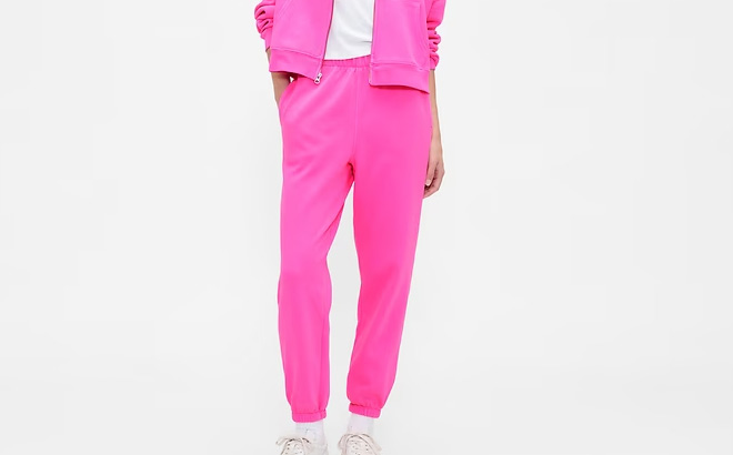 GAP Factory Fleece Joggers Pink
