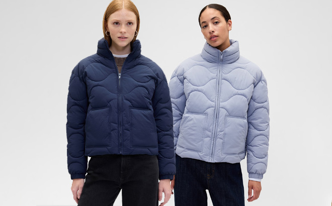 GAP Factory Relaxed Quilted Nylon Jacket