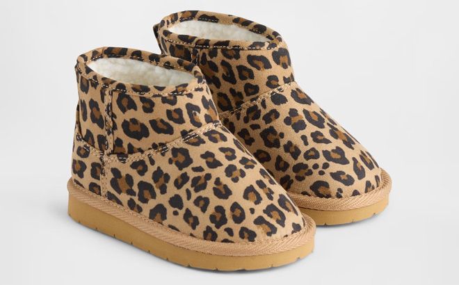 GAP Toddler Vegan Suede Sherpa Lined Boots