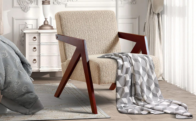 George Oliver Mid Century Upholstered Soft Accent Chair