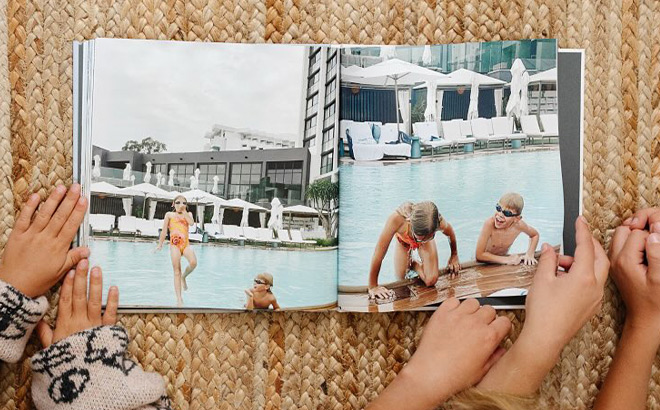 Kids Going Through a Photobook