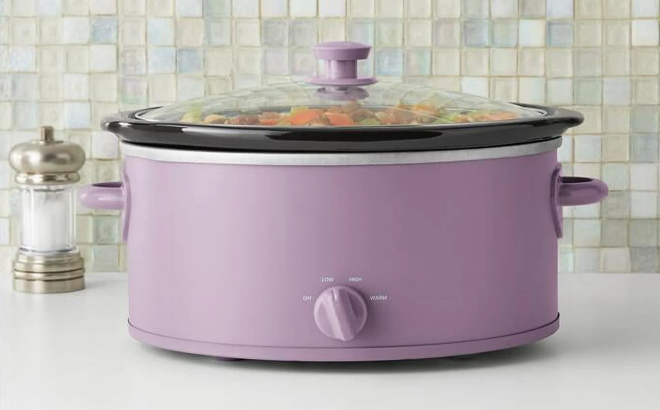 Mainstays 6 Quart Slow Cooker in Lilac Bloom