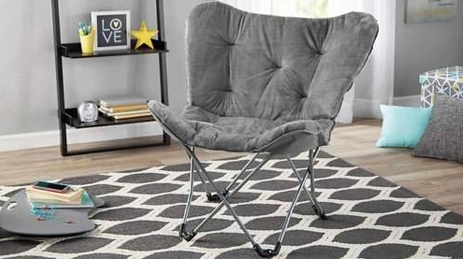 Mainstays Kids Faux Fur Butterfly Chair