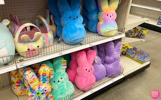 Peeps Easter Stuffed Animals on Shelves at Target