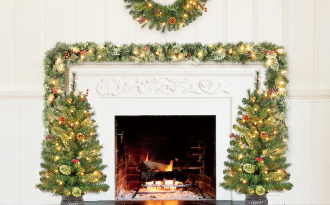 Pre-Lit Christmas Tree 4-Piece Decor Set $29 Shipped at Lowe's