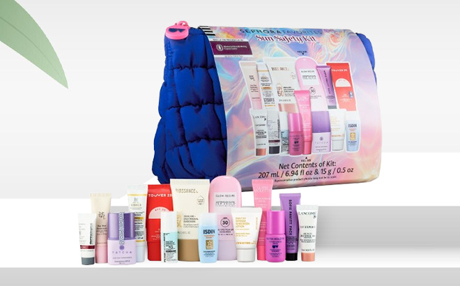 Sephora Favorites Sun Safety Kit on the Table