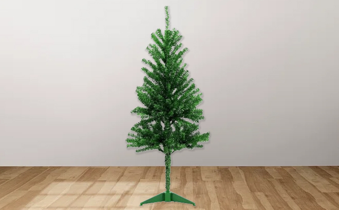 St Nicholas Square 4 ft Artificial Tinsel Christmas Tree