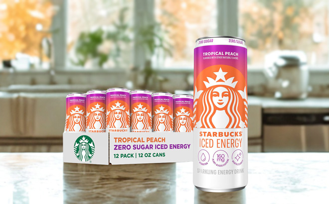 Starbucks Iced Energy Drink in Tropical Peach Flavor