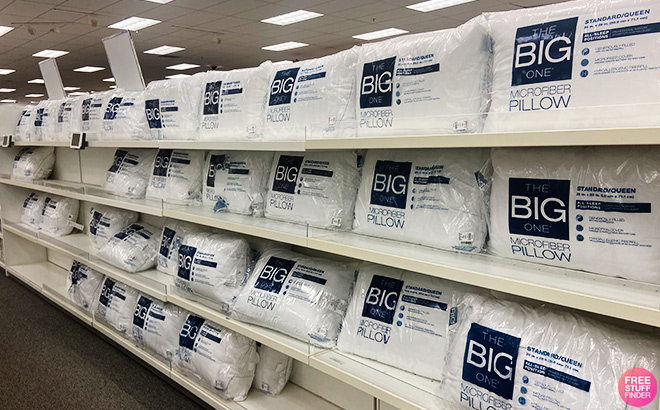 The Big One Pillows on the Shelf