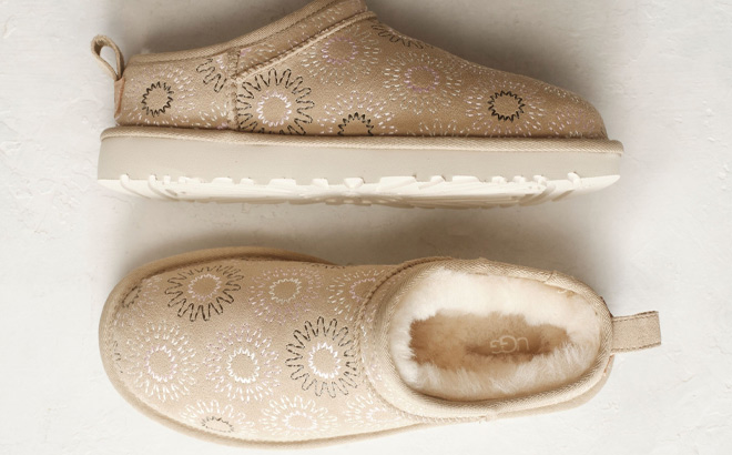UGG Womens Classic Micro Sun Stitch Slides