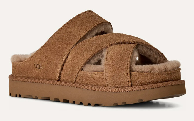 UGG Womens Greenport Cross Strap Slide
