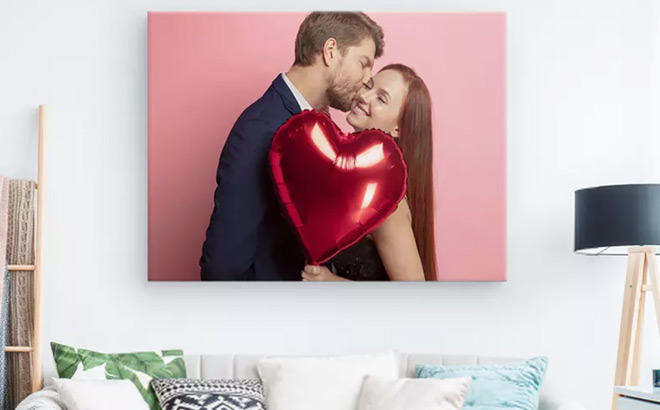 Valentines Custom Canvas Print