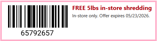 FREE Paper Shredding Service Coupon at Office Depot